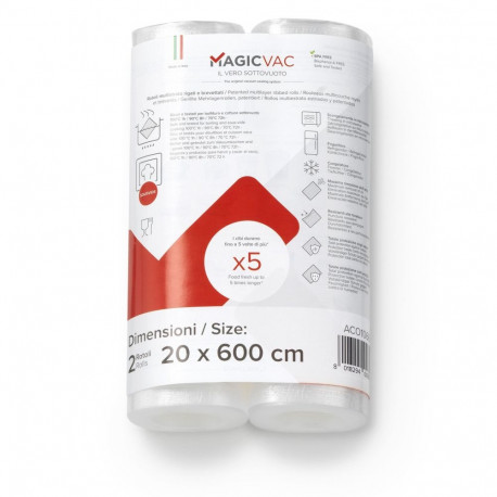 MagicVac 2 vaakumkiletusrulli 20 cm x 6 m