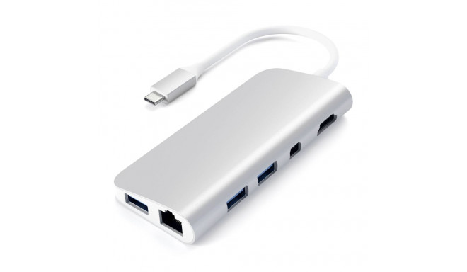 Satechi Type-C multimeediaadapter hõbedane