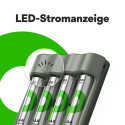 GP ReCyko 4-pordiline USB-laadija B441, sh 4xAAA 850mAh akud