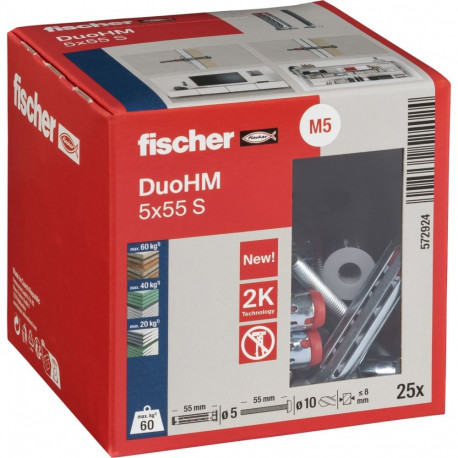 Fischer DuoHM 5x55 S TX 25 pcs.