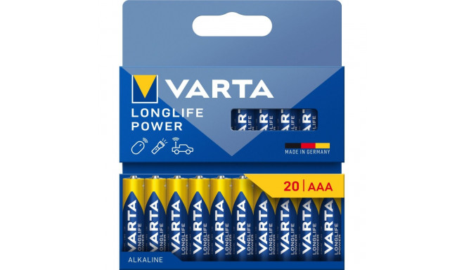 1x20 Varta Longlife Power Micro AAA LR 03 04903121720