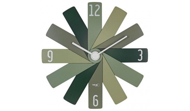 TFA Clock in the box  grün Wanduhr