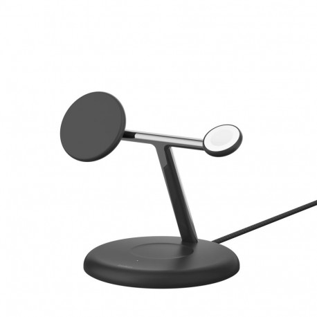 Belkin Boost Charge Pro Magnet 3-in-1 alus Qi2 must WIZ023vfBK