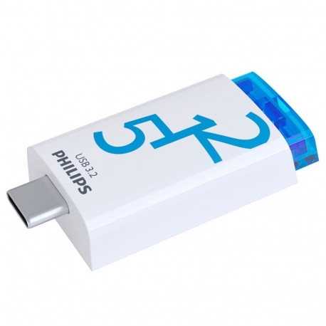 Philips USB 3.2            512GB Click Series Gen 1 USB-C