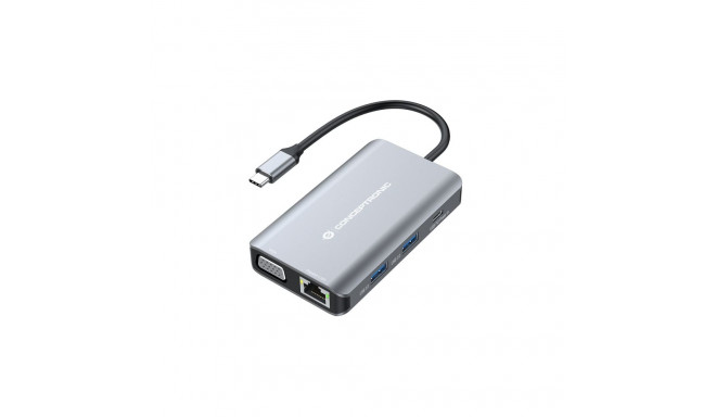 Conceptronic DONN21G 7-in-1 Docking Station