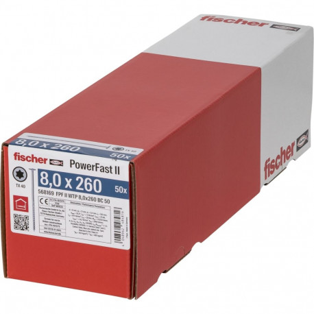 Fischer PowerFast II 8,0x260 TK TX TG blvz 50