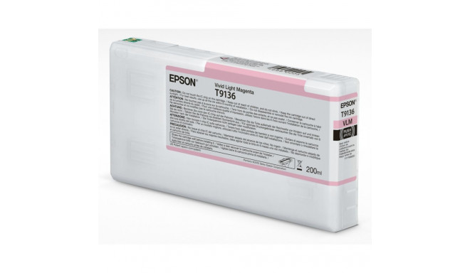 Epson tindikassett erksavärviline hele magenta T 913 200 ml T 9136N