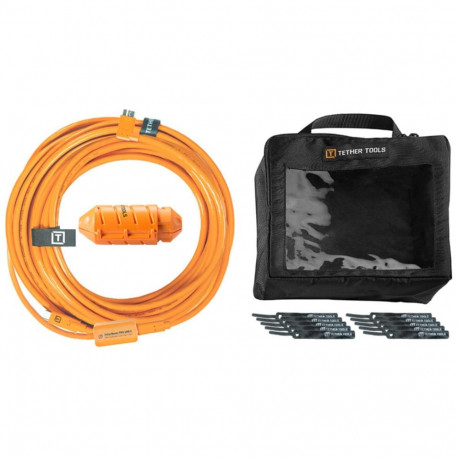 Tether Tools USB-C to Micro-B kaabel-süsteem 9,40m parempoolne oranž