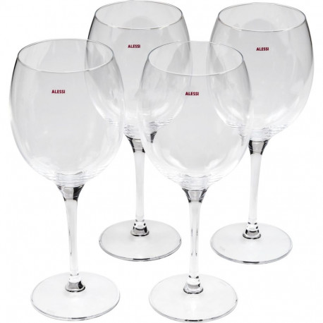 Alessi Mami-XL 4-osaline valge veini klaaside komplekt SG119/1S4