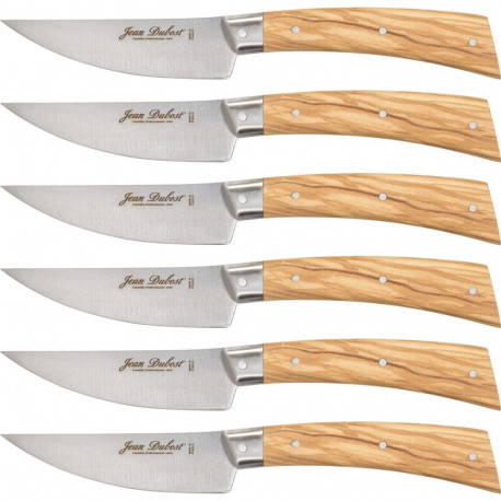 Laguiole Jean Dubost steikinugade komplekt 6 tk, oliiv