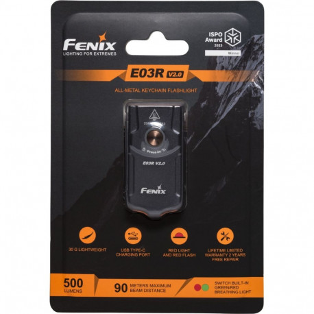 Fenix E03R V2.0 260 lm taskulamp