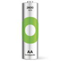 1x4 GP ReCyko NiMH aku AA 2600mAh, suure mahutavusega