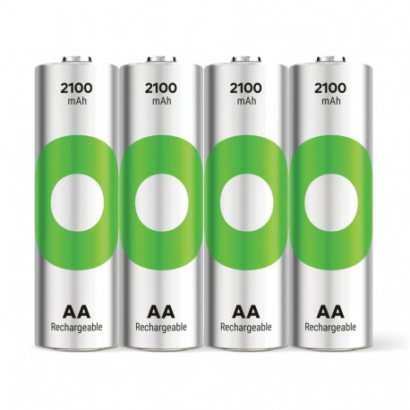 1x4 GP ReCyko+ NiMH laetav AA 2100mAH aku, kasutusvalmis