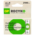1x4 GP ReCyko+ NiMH Rech.Battery AA 2100mAH, ready to use