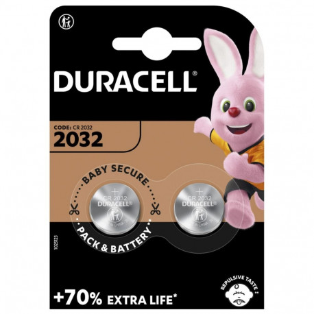 1x2 Duracell CR 2032 Lithium Coin Battery