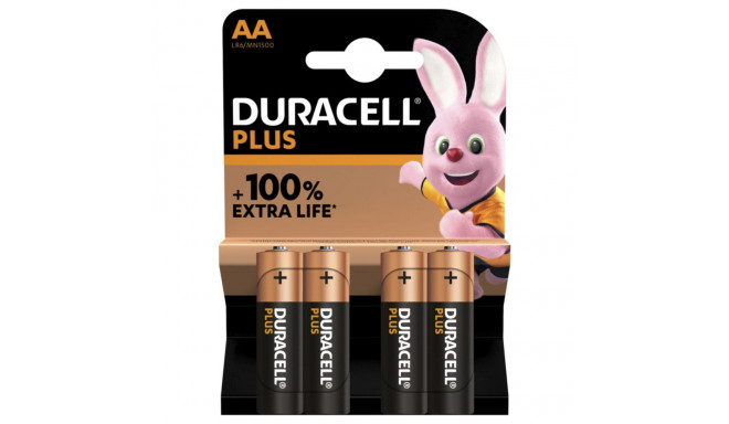 1x4 Duracell Plus Mignon MN1500 AA LR6 1,5V