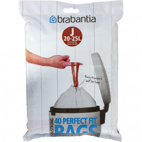 Brabantia PerfectFit prügikoti sisemine tüüp J 20-25 l, 40 kotti