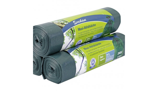1x5 Secolan Maxi prügikotid 240 l rohelised/mustad