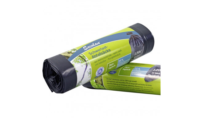 1x10 Secolan Heavy Duty Garbage Bags 120 l grey/black