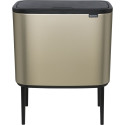 Brabantia Prügikast Bo Puutekast Šampanja, 11 + 23 L