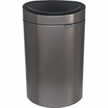 Brabantia jäätmekast Touch Bin New, taaskasutus, 23+10 l plaatina