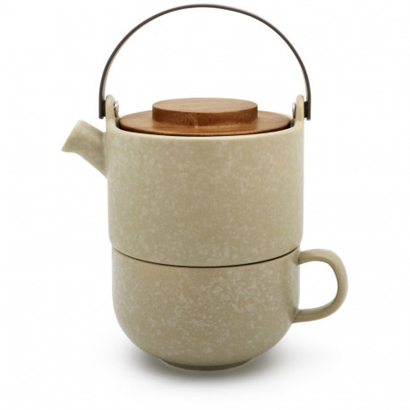 Bredemeijer Tea-for-one Umea beež / akaatsiapuidust kaas 142024