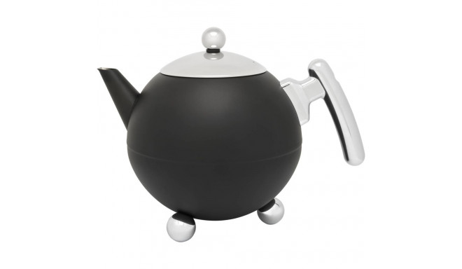 Bredemeijer Teapot Bella Ronde 1,2l black matt / chrom 101006