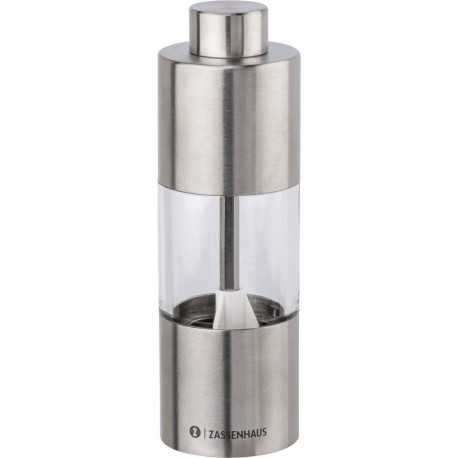 Zassenhaus salt mill Mainz Inox/Acrylic Glass 14 cm
