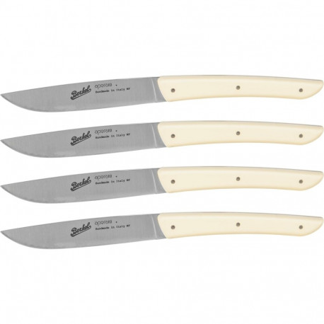 Berkel steak knife set 4-pcs. Color cream