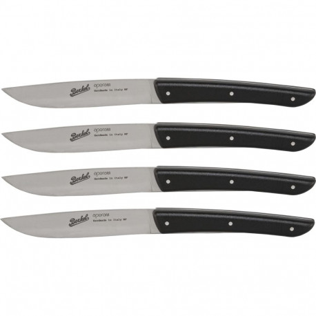Berkel steak knife set 4-pcs. Color black
