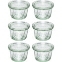 WECK Round Rim Jar Muffin 165ml Set of 6