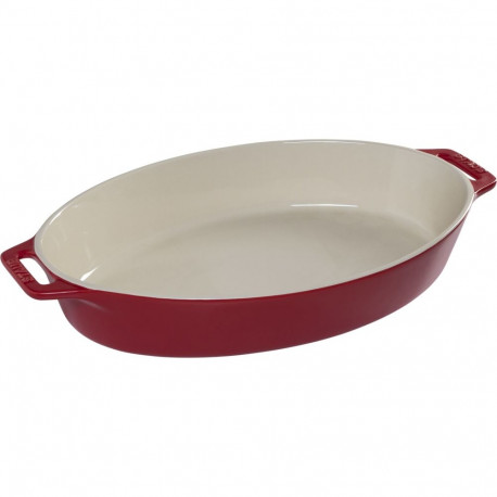 Staub ovaalne vorm keraamiline, punane, 37 cm