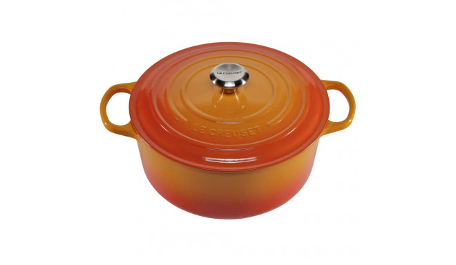 Le Creuset Signature ümmargune pajaroog 28 cm vulkaaniline