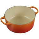 Le Creuset Signature ümmargune pajaroog 24 cm vulkaaniline