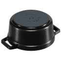 Staub Mini Cocotte 10cm ümmargune must, malm