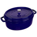 Staub ovaalne cocotte, 31 cm malmist, tumesinine