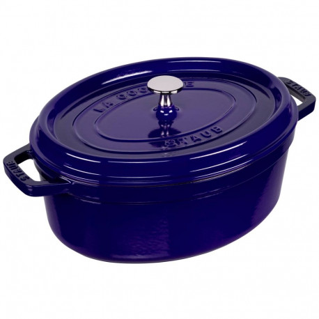 Staub ovaalne hautamispott, 29cm, tumesinine, malmist