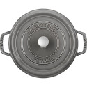 Staub Ümmargune Kokott, 24cm malmist, grafiithall