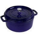 Staub ümmargune haudepott, 24 cm malm, tumesinine