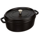 Staub ovaalne cocotte, 31cm malm, must