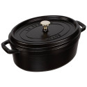 Staub ovaalne pajas, 29 cm malm, must