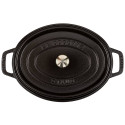 Staub ovaalne pajas, 29 cm malm, must