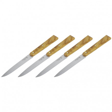 Opinel 4-osaline lauanoakomplekt Bon Appetit South oliivipuu nr 125