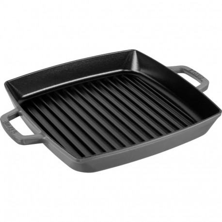 Staub Grill Pan Induction Square 28 cm Graphite