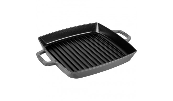 Staub Grill Pan Induction Square 28 cm Graphite