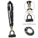 Master Lock Steel Chain with keyed Mini U-Lock 8234EURDPRO