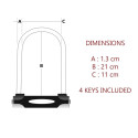 Master Lock U-Lock steel 13mm with Mount 8195EURDPRO
