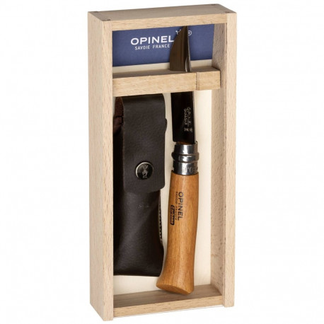 Opinel No. 08 Carbon + Sheath pinal