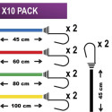 10x1 Master Lock Kaksiktraadist Elastikköied 3043EURDAT