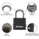 Master Lock Combination Lock Zinc     56mm black   M178EURDLF
